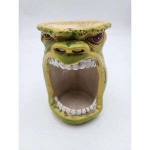 Wide Mouth Angry Man Candle Holder Candle Melting 2001 J D Dollen